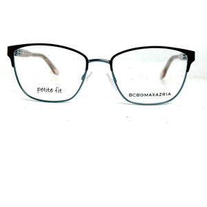 BCBG‎ MAXAZRIA Hilda Brown Blue Square Eyeglasses Frames  50-16 130 H20736